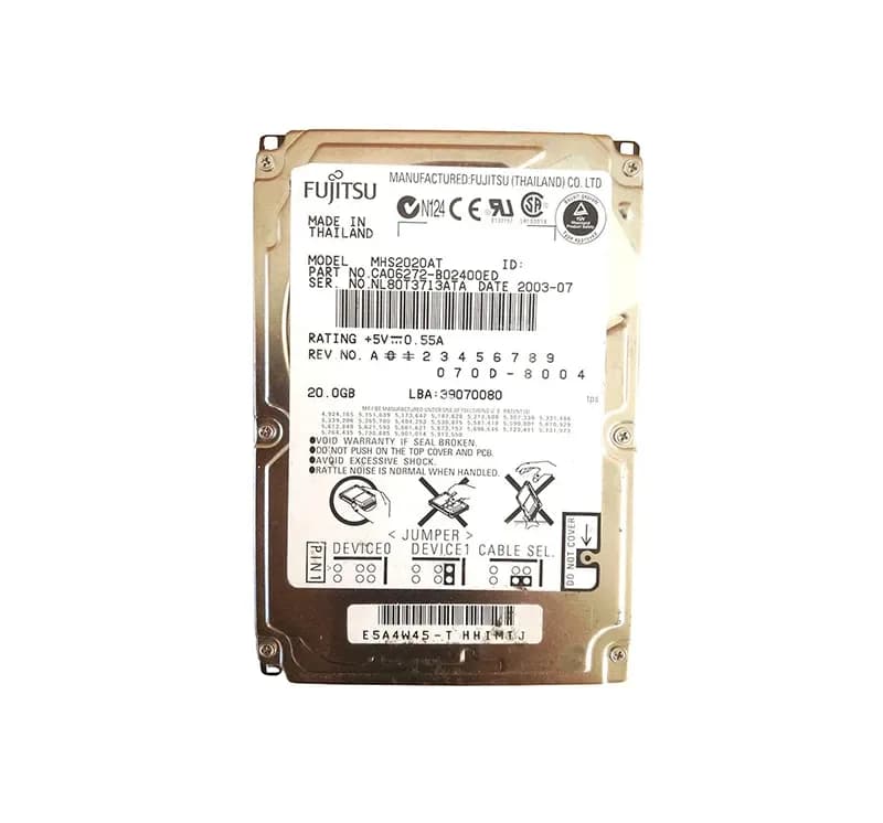 MHS2020AT - Fujitsu 20GB 4200RPM Ultra ATA/100 2MB 2.5" HDD