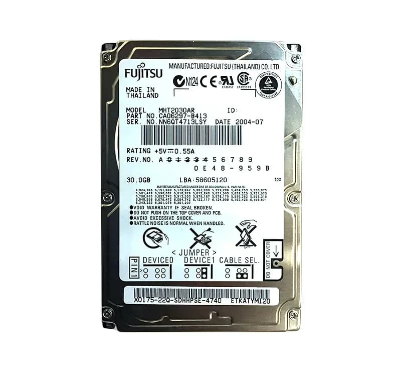 MHT2030AR - Fujitsu 30GB 4200RPM Ultra ATA/100 2MB 2.5" HDD