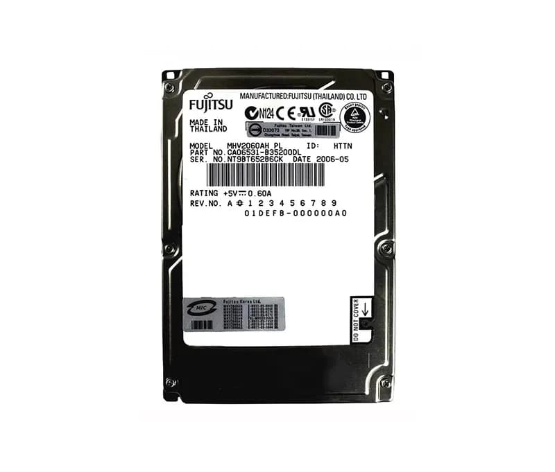 MHV2060AH - Fujitsu 60GB 5400RPM ATA/100 2.5-inch Hard Drive