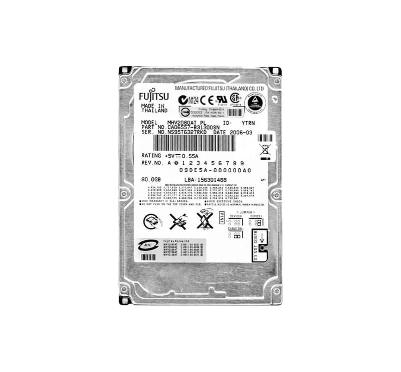 MHV2080AT - Fujitsu 80GB 4200RPM ATA/100 2.5-inch Hard Drive