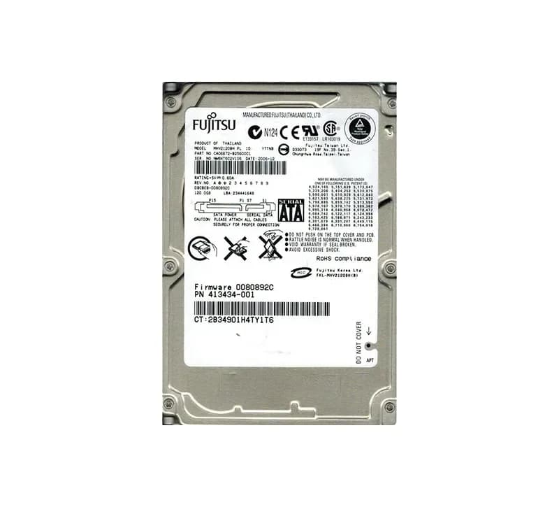 MHV2120BH - Fujitsu 120GB 5400RPM SATA 1.5Gb/s 8MB Cache 2.5-in HDD