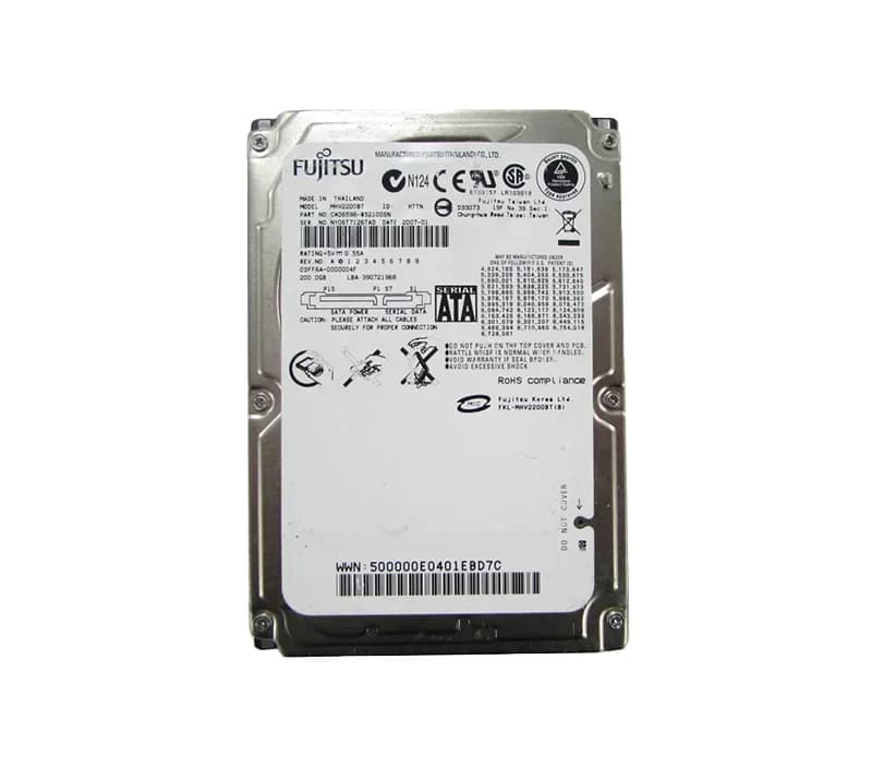MHV2200BT - Fujitsu 200GB 4200RPM SATA 1.5Gb/s 2.5" Hard Drive