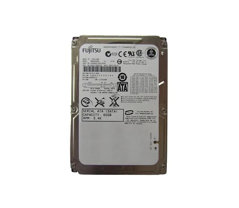 MHW2060BH - Fujitsu 60GB 5400RPM SATA 1.5Gb/s 2.5-in Hard Drive
