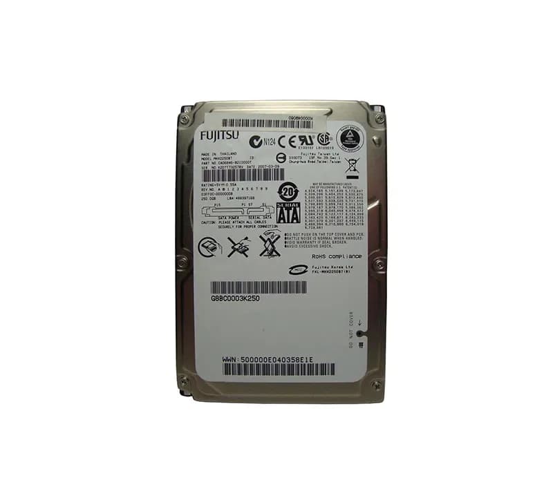MHX2250BT - Fujitsu 250GB 4200RPM SATA 3Gb/s 8MB Cache 2.5" Hard Drive
