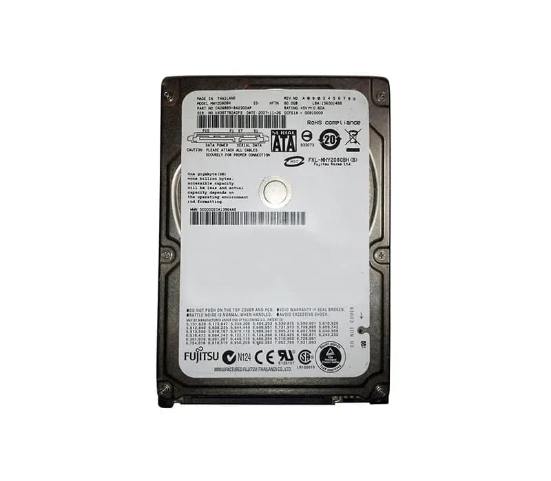 MHY2080BH - Fujitsu 80GB 5400RPM SATA 1.5Gb/s 2.5-in Hard Drive