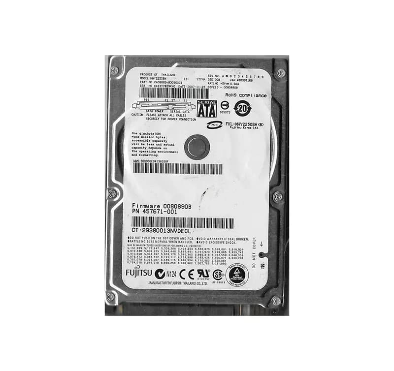 MHY2250BH - Fujitsu 250GB 5400RPM SATA 1.5Gb/s 2.5" Hard Drive