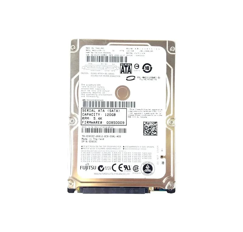 MHZ2120BH - Fujitsu 120GB 5400RPM SATA 3GB/s 7-Pin 2.5" Hard Drive