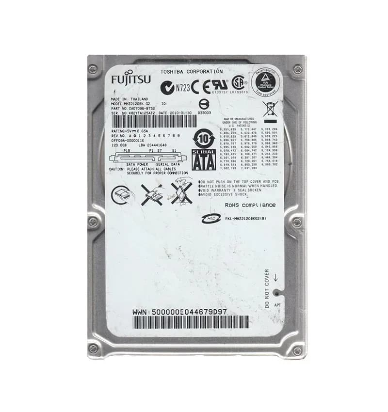 MHZ2120BK - Fujitsu 120GB 7200RPM SATA 3Gb/s 2.5-in Hard Drive