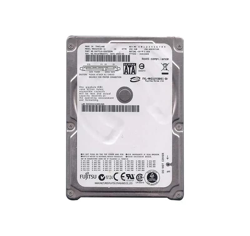 MHZ2250BH - Fujitsu 250GB 5400RPM SATA 3Gb/s 2.5-in Hard Drive