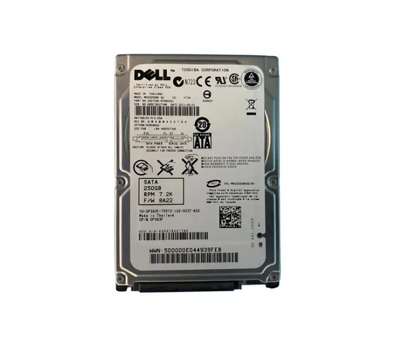 MHZ2250BK - Fujitsu 250GB 7200RPM SATA 3Gb/s 2.5-in Hard Drive