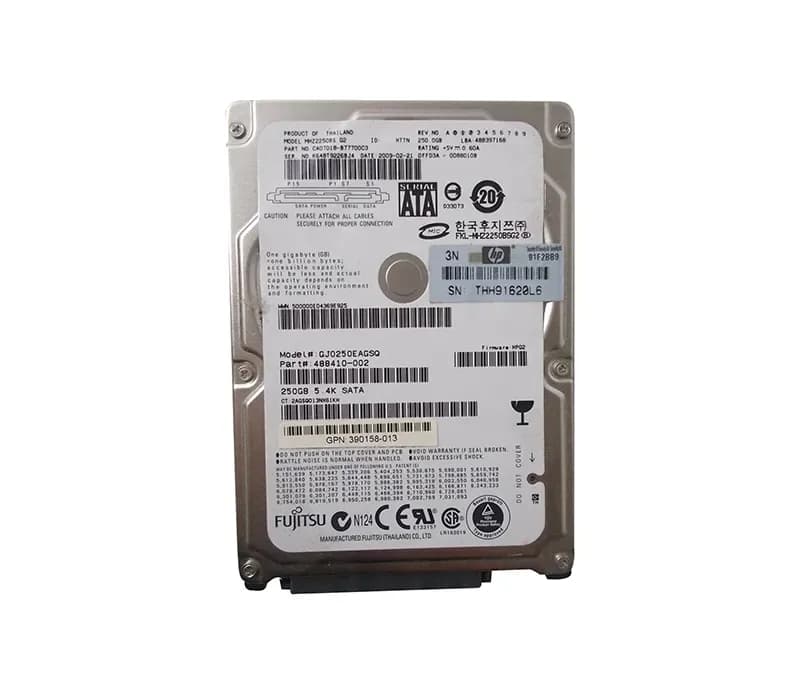 MHZ2250BS - Fujitsu 250GB 5400RPM SATA 3Gb/s 2.5-in Hard Drive