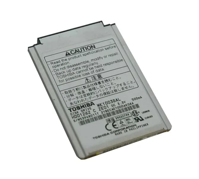 MK1003GAL - Toshiba 10GB 4200RPM ATA/100 1.8-inch Hard Drive