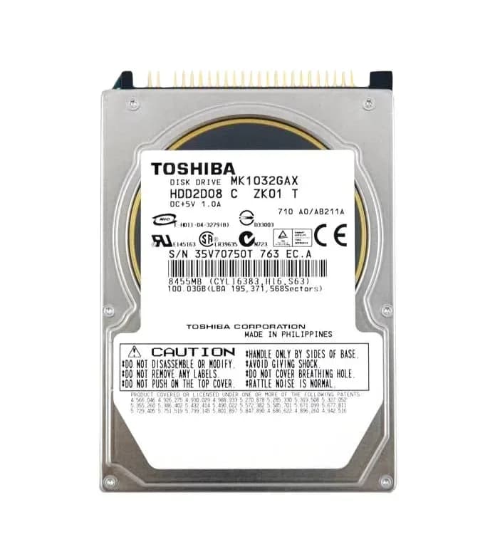 MK1032GAX - Toshiba 100GB 5400RPM IDE 16MB Cache 2.5-Inch Hard Drive