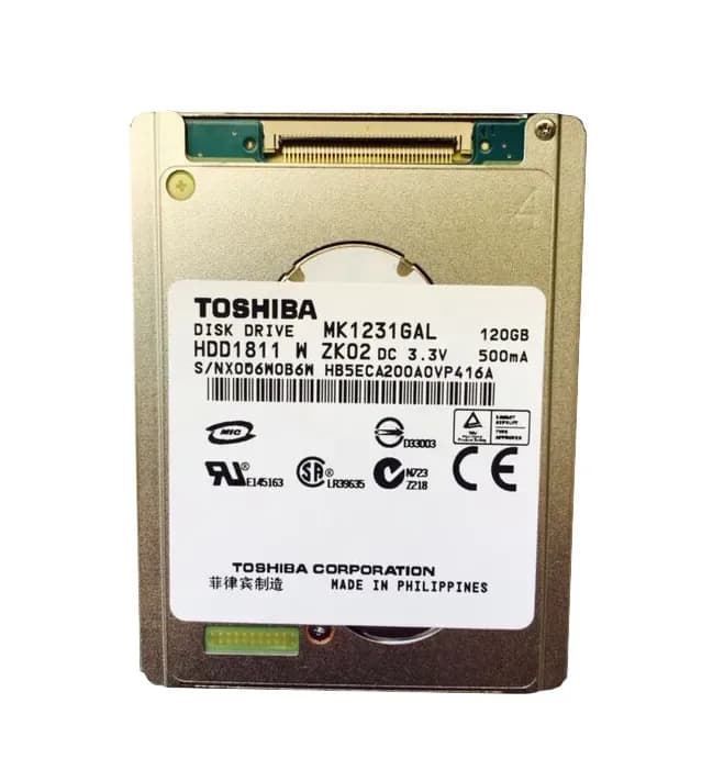 MK1231GAL - Toshiba 120GB 4200RPM ATA/100 1.8-inch Hard Drive