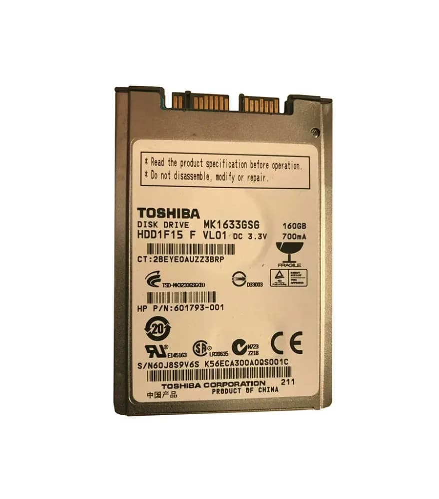 MK1633GSG - Toshiba 160GB 5400RPM SATA 3Gb/s mSATA 1.8-Inch Hard Drive