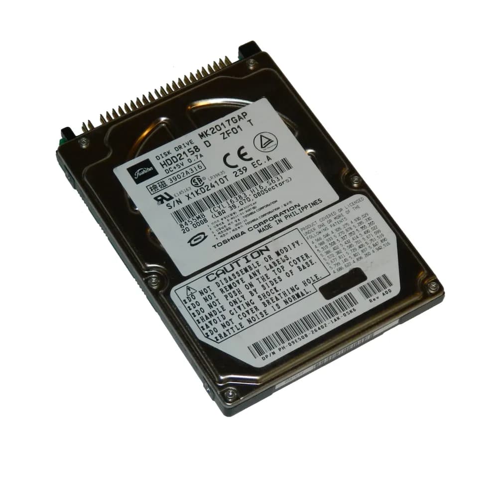 MK2017GAP - Toshiba 20GB 4200RPM ATA/100 2.5-inch Hard Drive
