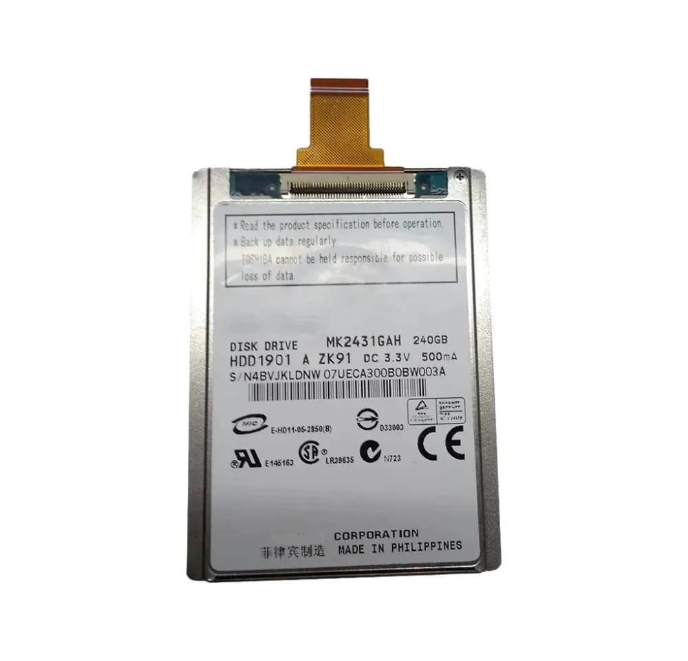 MK2431GAH - Toshiba 240GB 4200RPM IDE Fast ATA (ATA-3) 1.8-Inch HDD