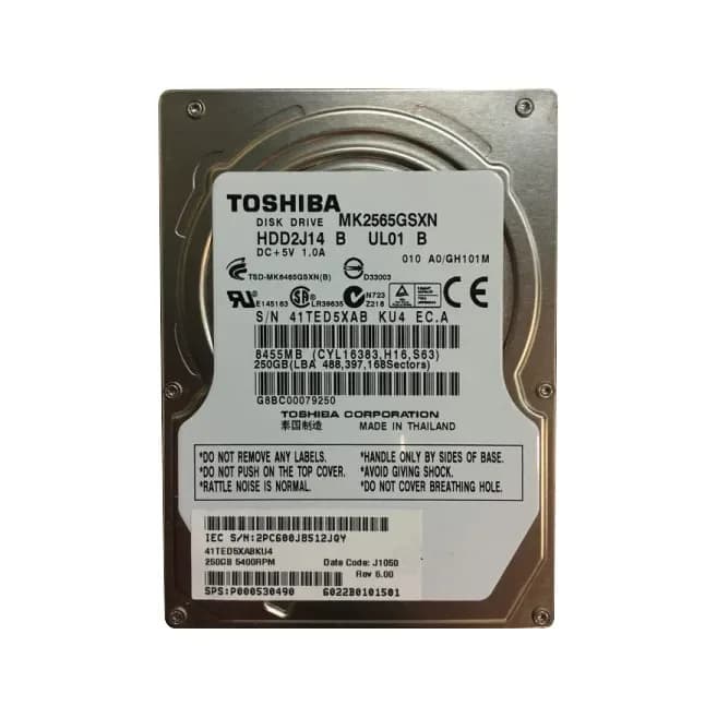 MK2565GSXN - Toshiba 250GB 5400RPM SATA 1.5Gb/s 2.5-in Hard Drive