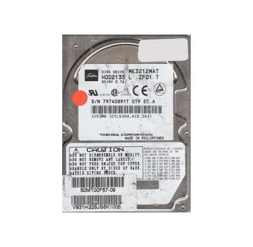 MK3212MAT - Toshiba 3.2GB 4200RPM Ultra ATA/33 512KB 2.5" HDD