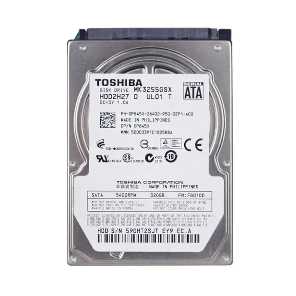 MK3255GSX - Toshiba 320GB 5400RPM SATA 3Gb/s 2.5-in Hard Drive
