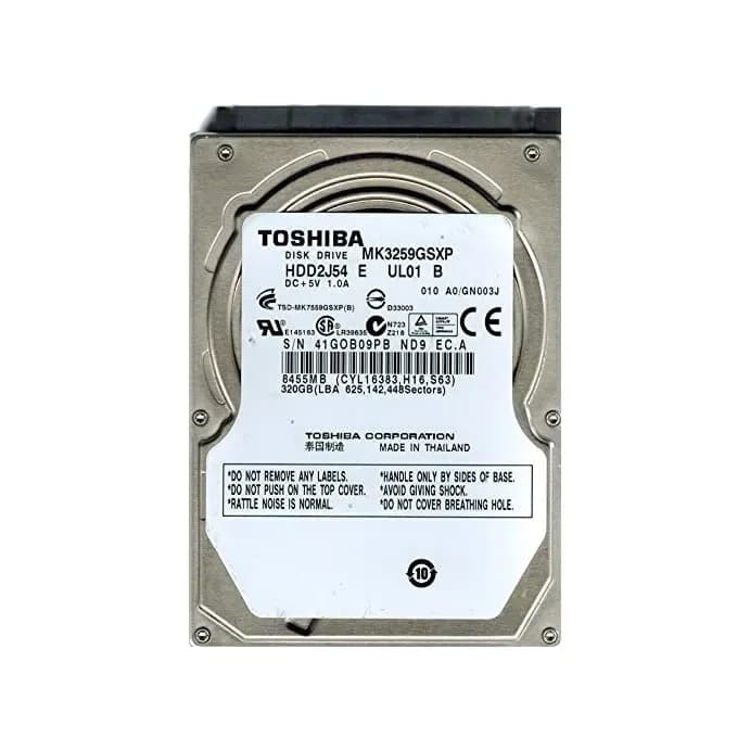MK3259GSXP - Toshiba 320GB 5400RPM SATA 3Gb/s 2.5-in Hard Drive
