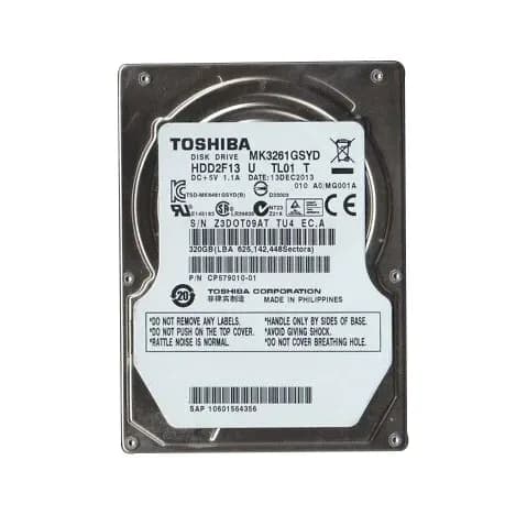 MK3261GSYD - Toshiba 320GB 7200RPM SATA 3Gb/s 2.5-in Hard Drive