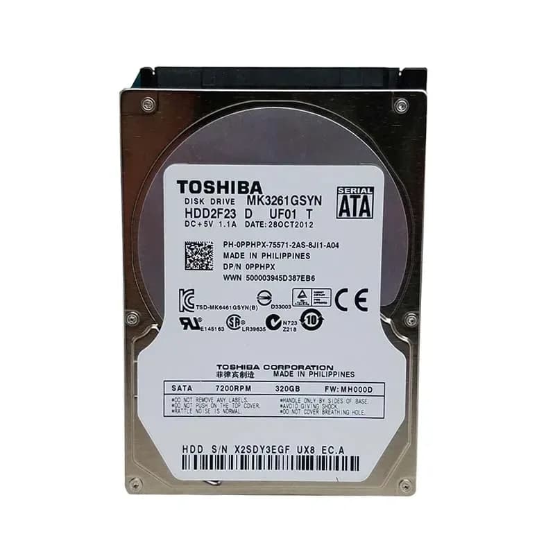 MK3261GSYN - Toshiba 320GB 7200RPM SATA 3Gb/s 2.5-in Hard Drive