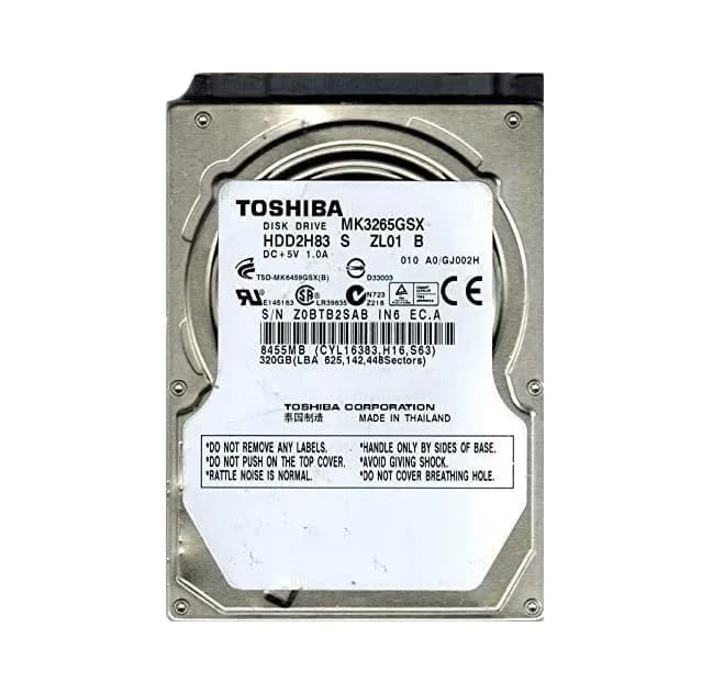 MK3265GSX - Toshiba 320GB 5400RPM SATA 3Gb/s 2.5-in Hard Drive