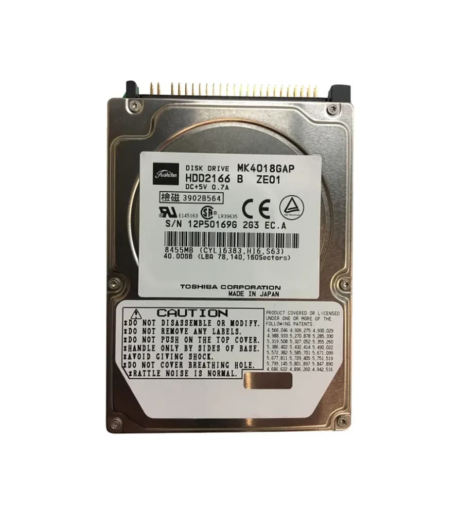 MK4018GAP - Toshiba 40GB 4200RPM ATA/100 2.5-inch Hard Drive