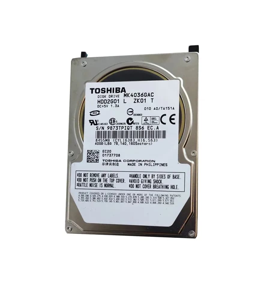 MK4036GAC - Toshiba 40GB 4200RPM ATA/100 2.5-inch Hard Drive