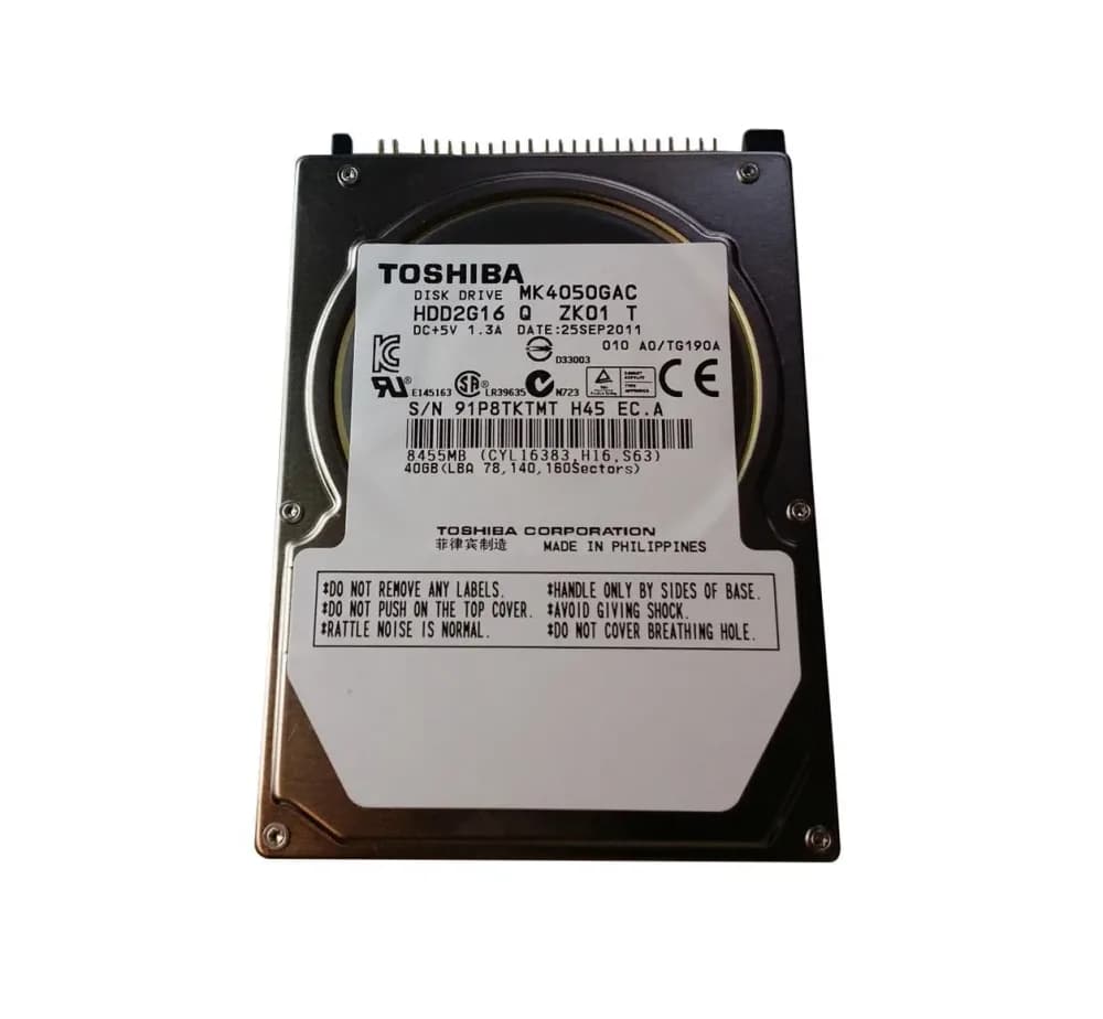 MK4050GAC - Toshiba 40GB 4200RPM ATA/100 2.5-inch Hard Drive