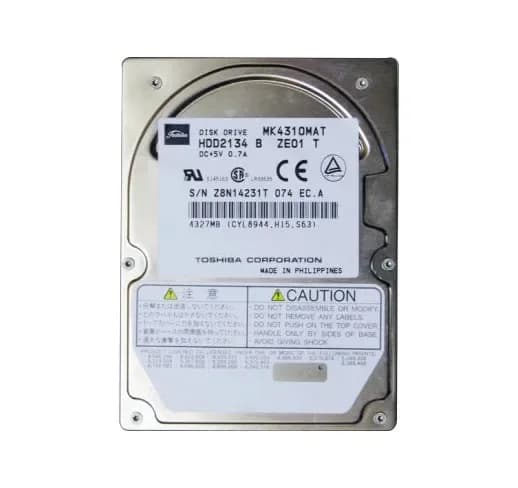 MK4310MAT - Toshiba 4.32GB 4200RPM Ultra ATA/33 512KB 2.5" HDD