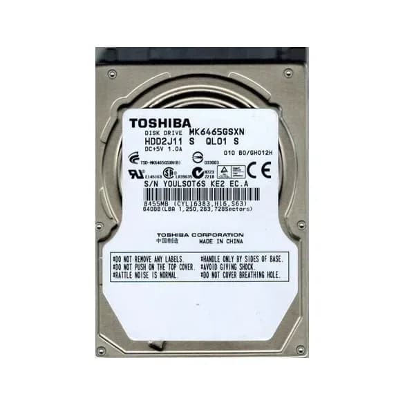 MK6465GSXN - Toshiba 640GB 5400RPM SATA 3Gb/s 2.5-in Hard Drive