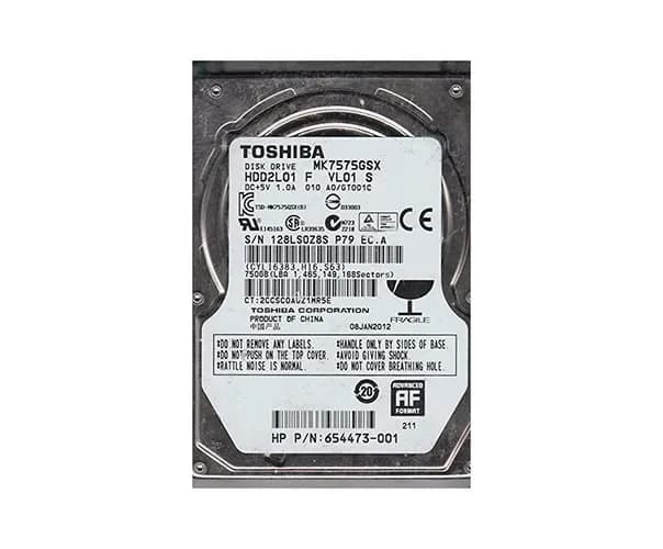 MK7575GSX - Toshiba 750GB 5400RPM SATA 3Gb/s 2.5-in Hard Drive