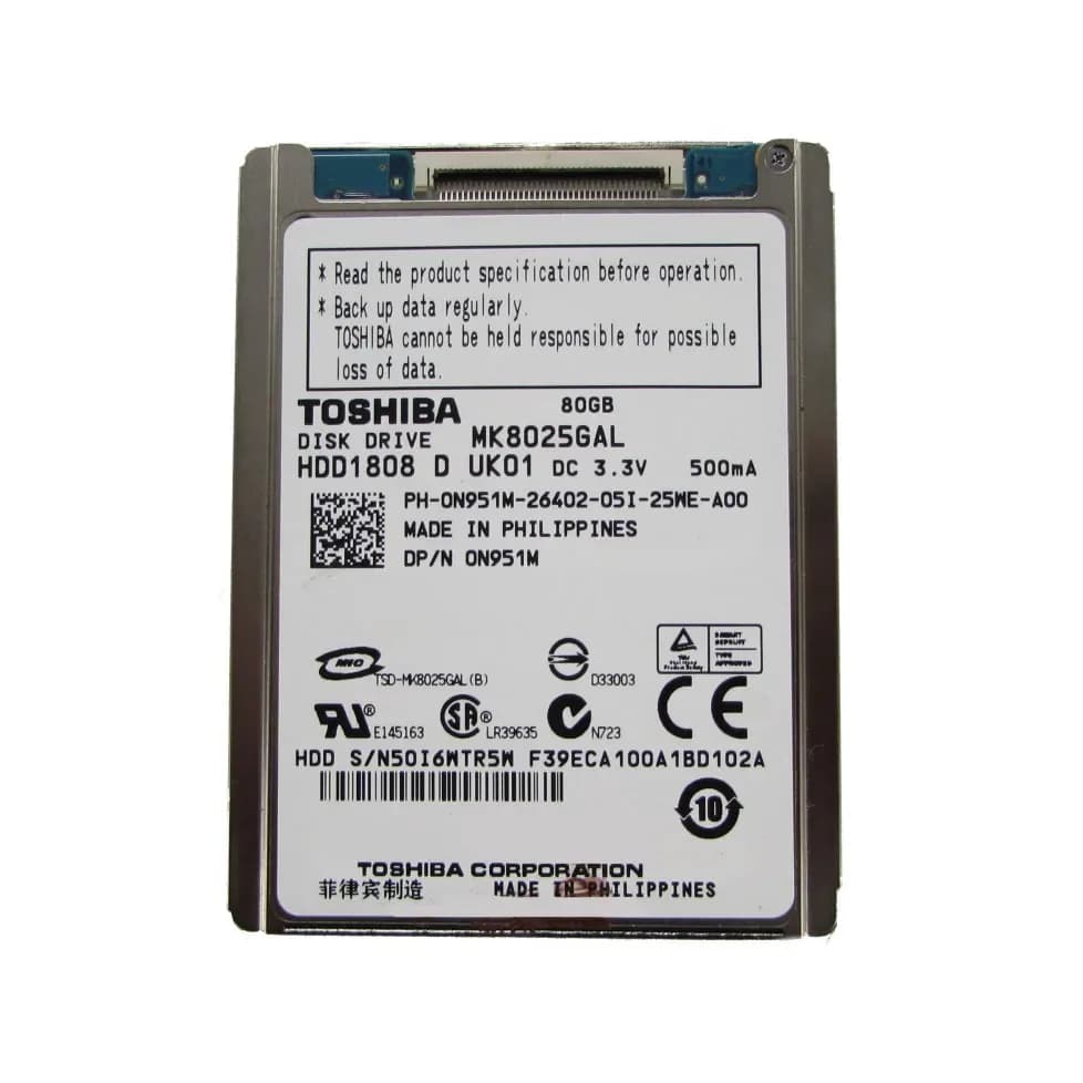 MK8025GAL - Toshiba 80GB 4200RPM ATA/100 1.8-inch Hard Drive