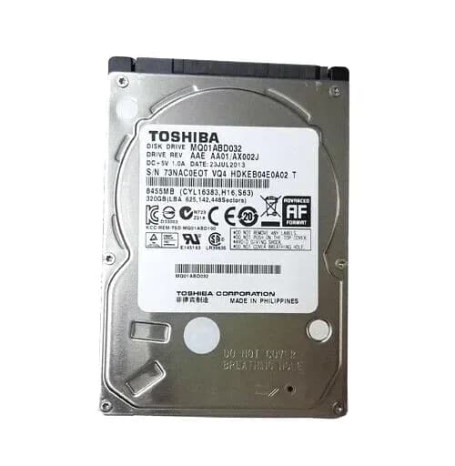 MQ01ABD032 - Toshiba 320GB 5400RPM SATA 3Gb/s 2.5-in Hard Drive