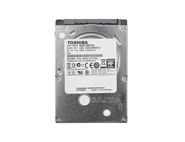 MQ01ABF032 - Toshiba 320GB 5400RPM SATA 6Gb/s 2.5" Hard Drive