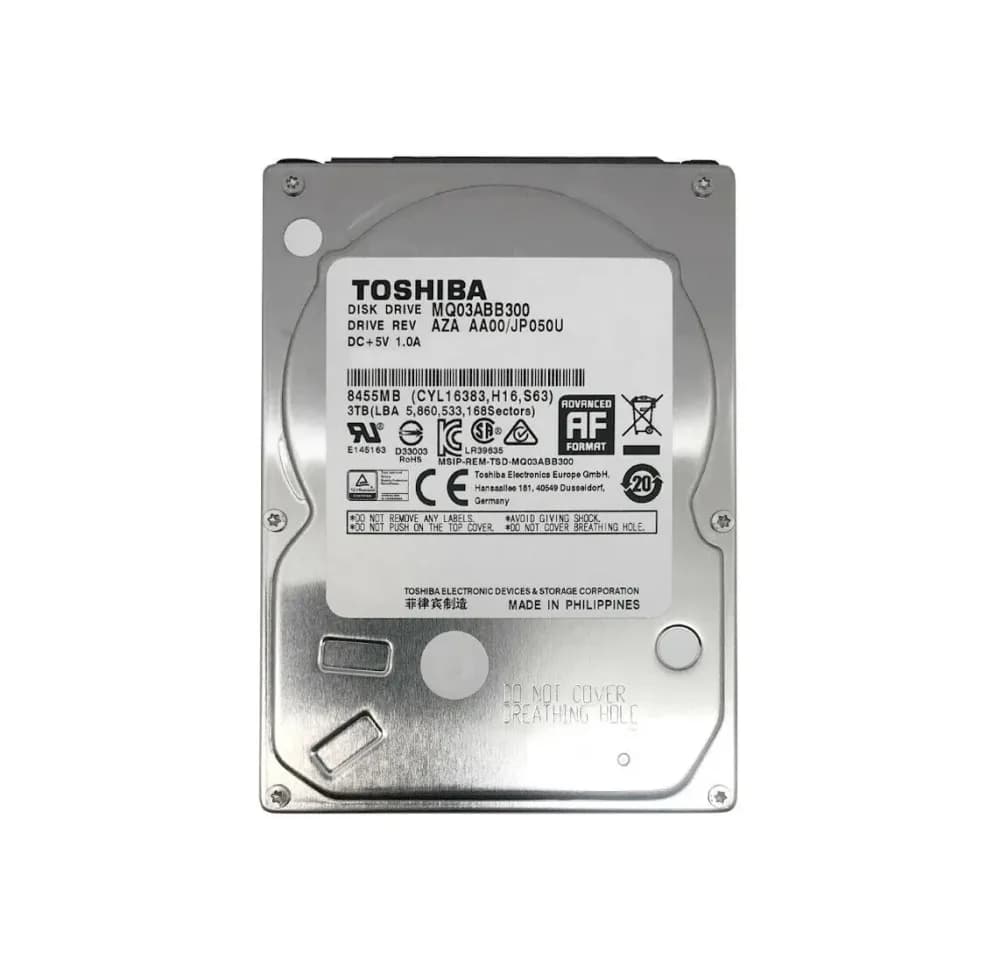 MQ03ABB300 - Toshiba 3TB 5400RPM SATA 6Gb/s 2.5-in Hard Drive