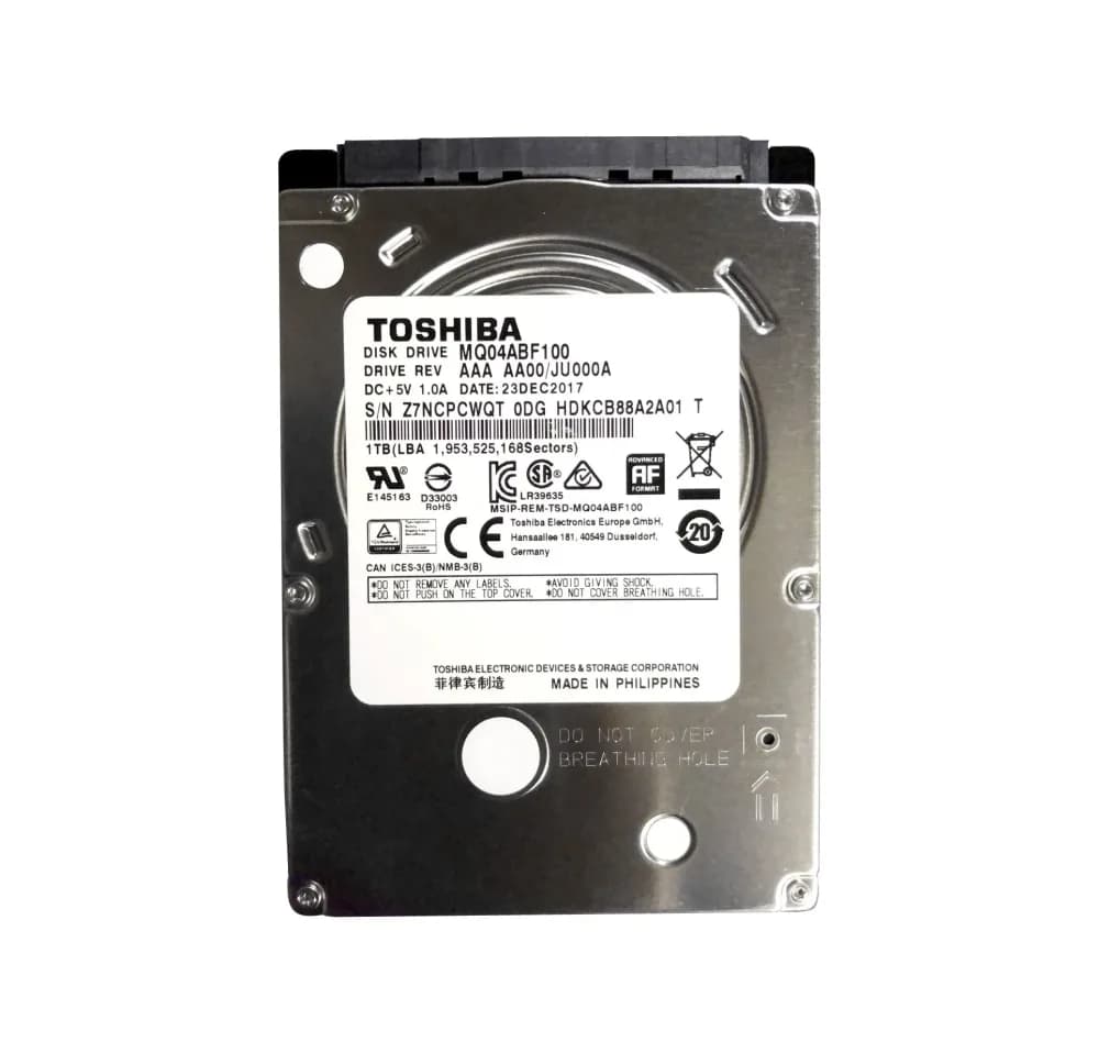MQ04ABF100 - Toshiba 1TB 5400RPM SATA 6Gb/s 2.5-in Hard Drive