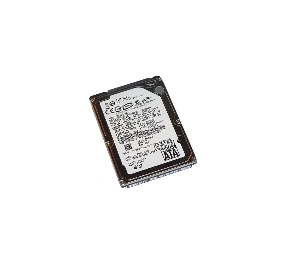 N031F - Dell 80GB 7200RPM IDE/ATA 8MB Cache 2.5-Inch Hard Drive