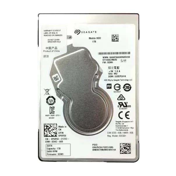 P6R56 - Dell 1TB 5400RPM SATA 6Gb/s 2.5-in Hard Drive