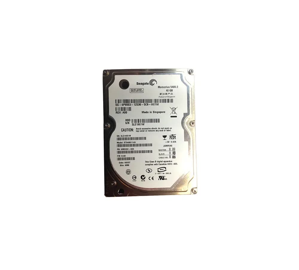 P9003 - Dell 40GB 5400RPM ATA/100 2.5-inch Hard Drive