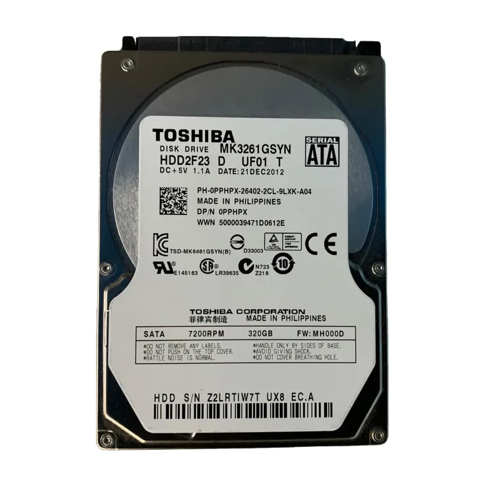 PPHPX - Dell 320GB 7200RPM SATA 3Gb/s 2.5-in Hard Drive