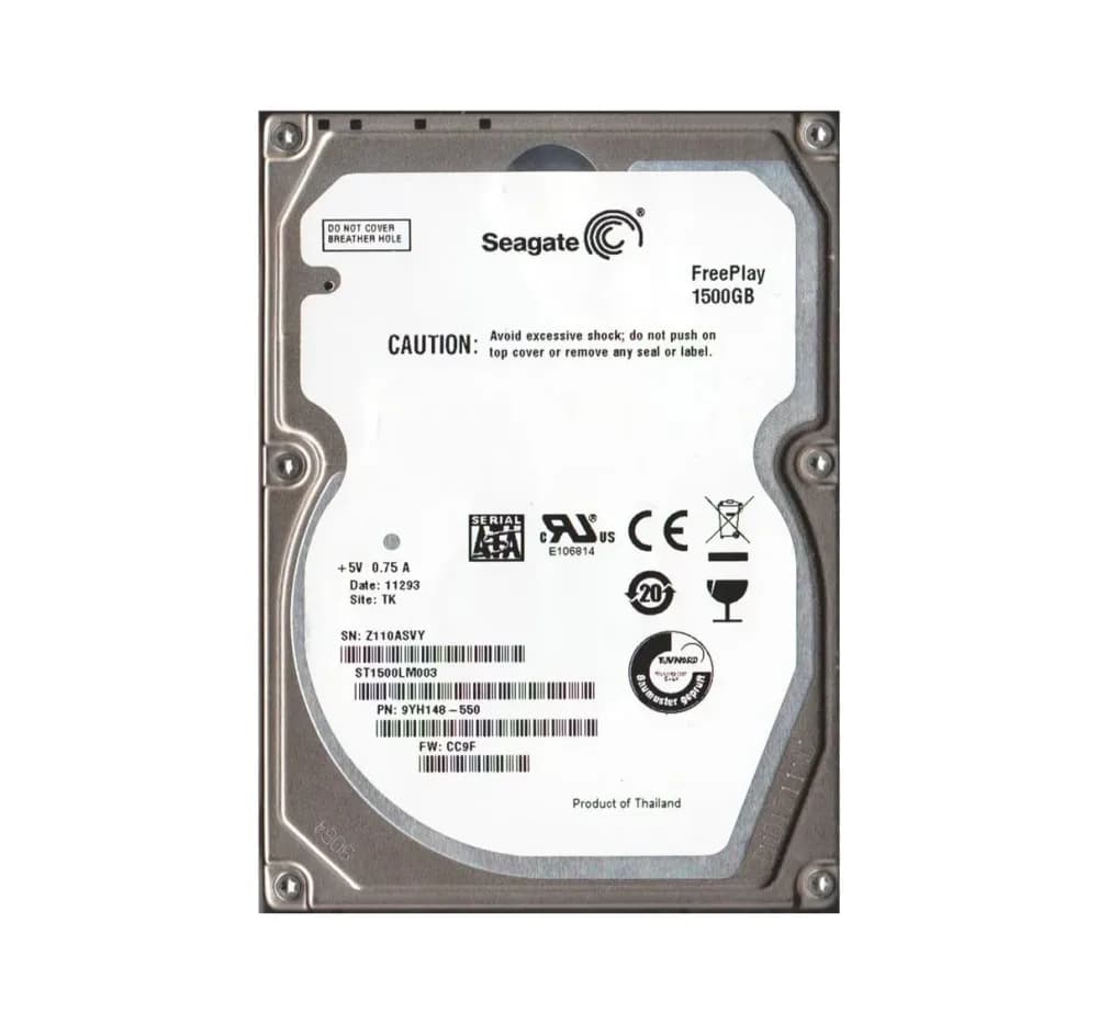 ST1500LM003 - Seagate 1.5TB 5400RPM SATA 3Gb/s 2.5-in Hard Drive