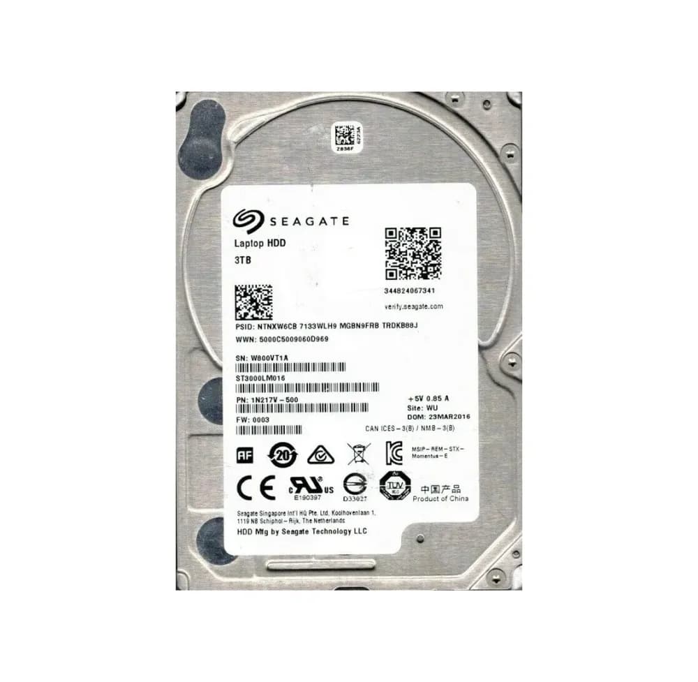 ST3000LM016 - Seagate 3TB 5400RPM SATA 6Gb/s 2.5-in Hard Drive