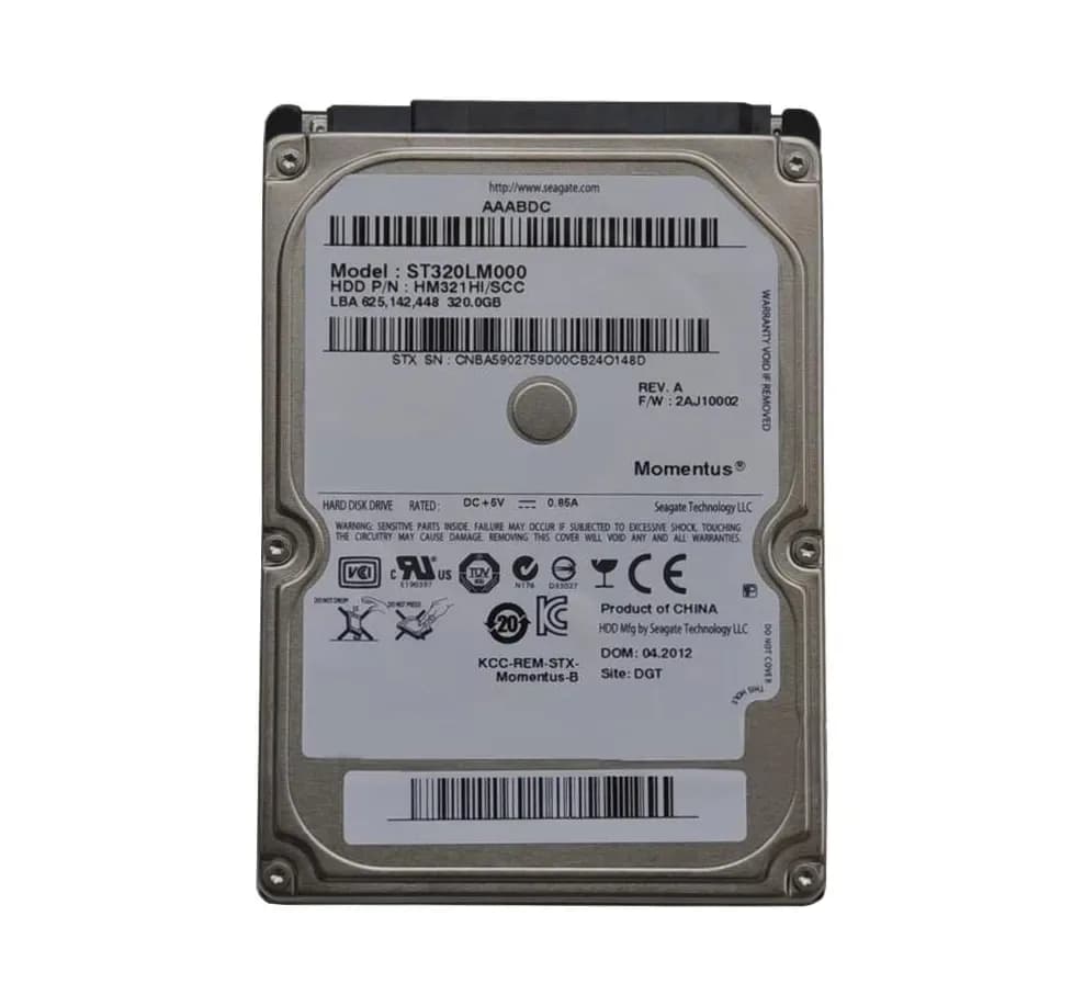 ST320LM000 - Seagate 320GB 5400RPM SATA 3Gb/s 2.5-in Hard Drive