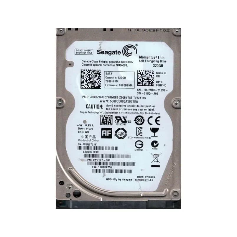 ST320LT009 - Seagate 320GB 7200RPM SATA 3Gb/s SED FIPS 140-2 2.5" HDD