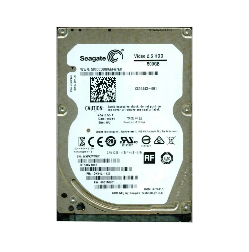 ST500VT000 - Seagate 500GB 5400RPM SATA 6Gb/s 2.5-in Hard Drive