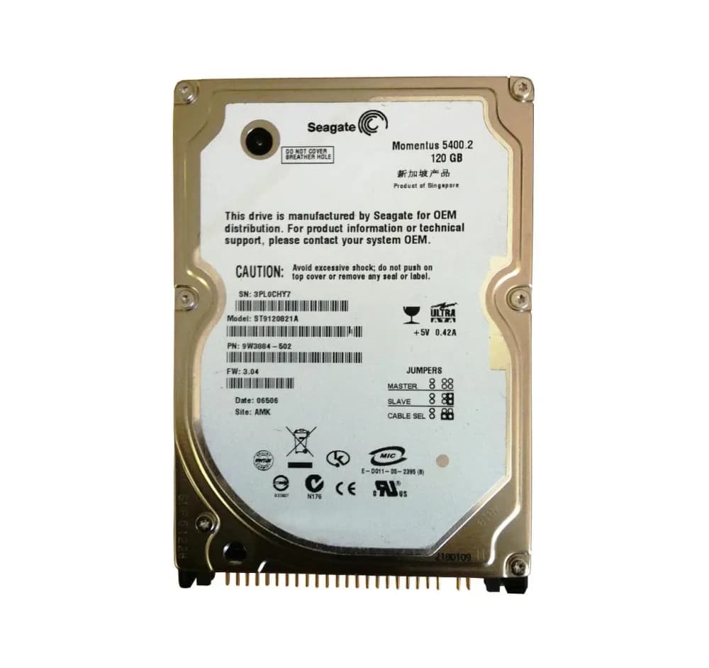 ST9120821A - Seagate 120GB 5400RPM ATA/100 2.5-inch Hard Drive