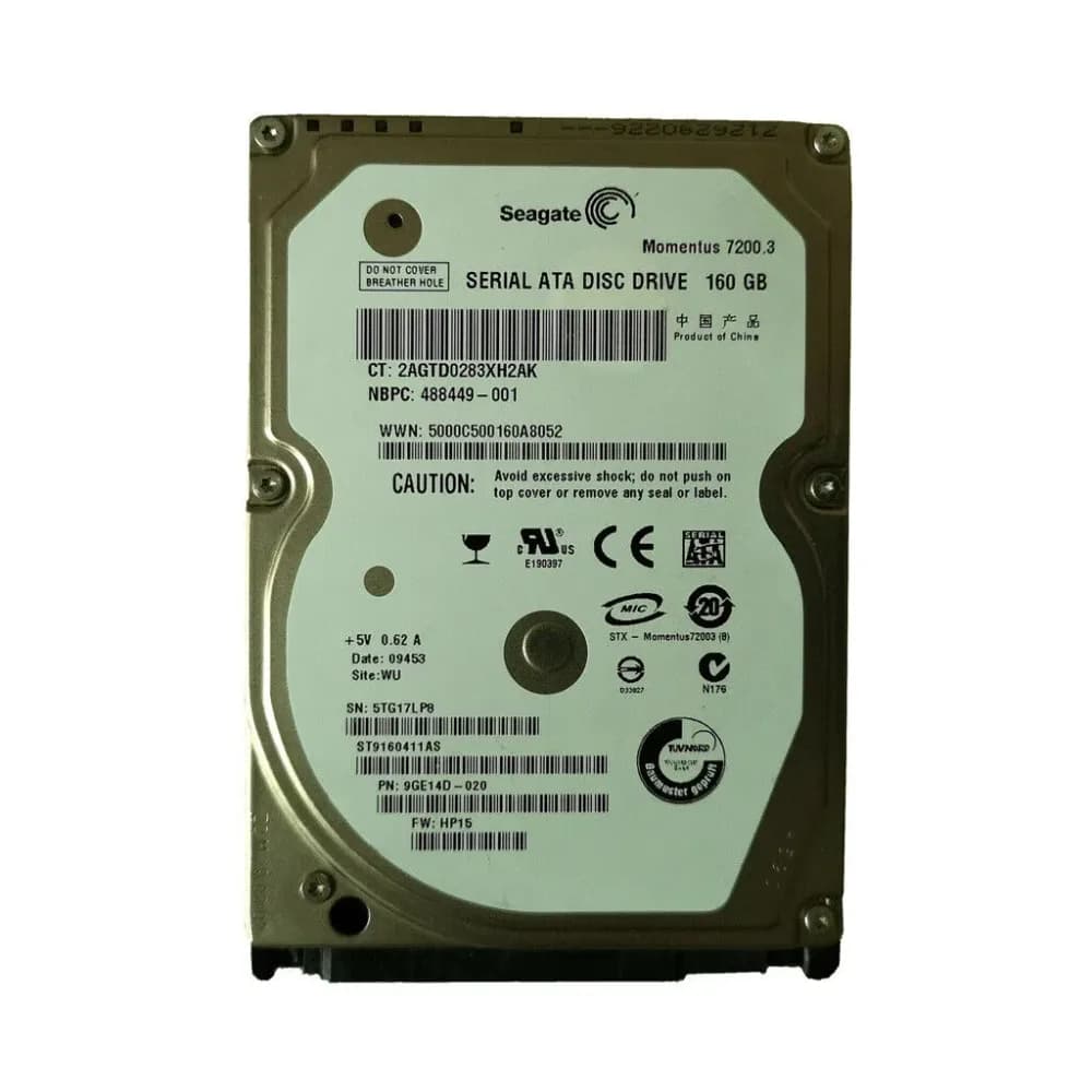 ST9160411AS - Seagate 160GB 7200RPM SATA 3Gb/s 2.5-in Hard Drive